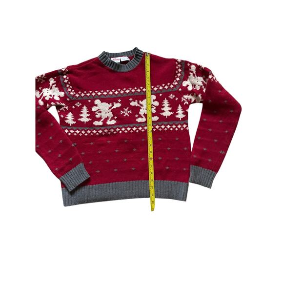Disney Mickey Mouse Wool Blend Christmas/Holiday Sweater Size Small Unisex - Picture 5 of 7